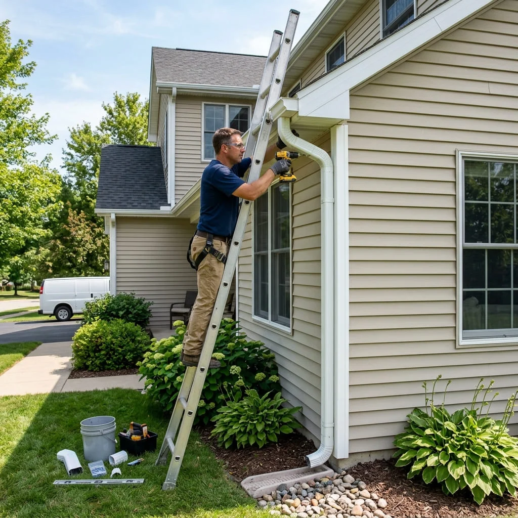 Downspout Repair in Topeka KS