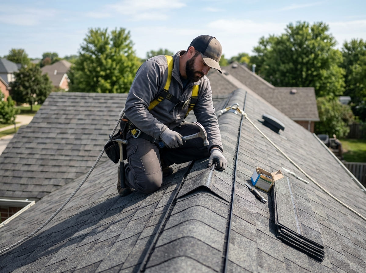 Ridge Cap Repair in Topeka KS